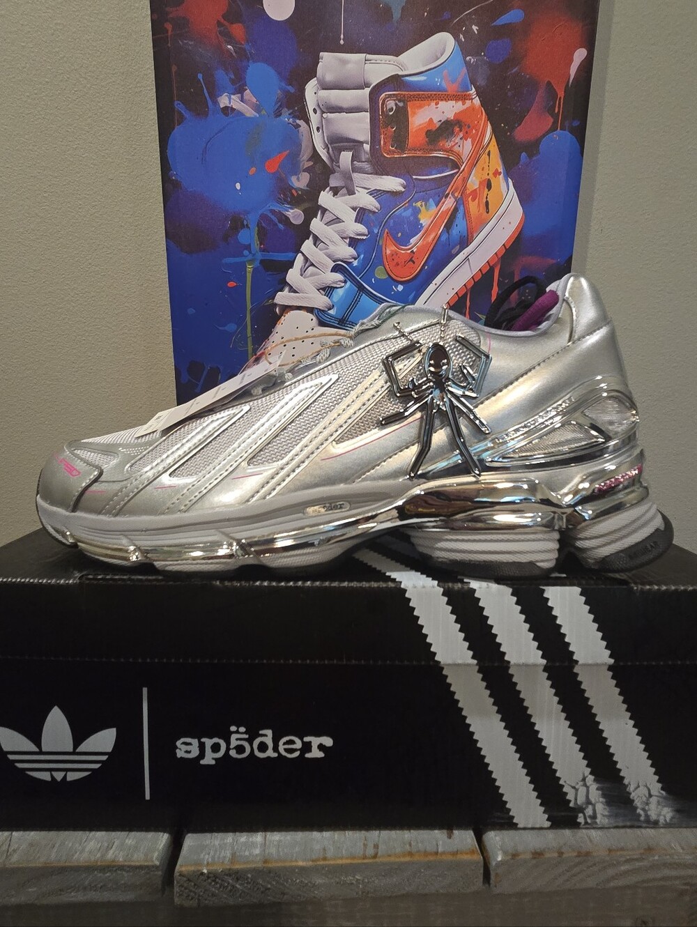 Size 12 - Sp5der x adidas F50 Formotion Silver Metallic